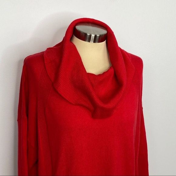 Banana Republic Red Cowl Neck Sweater - Picture 2 of 7